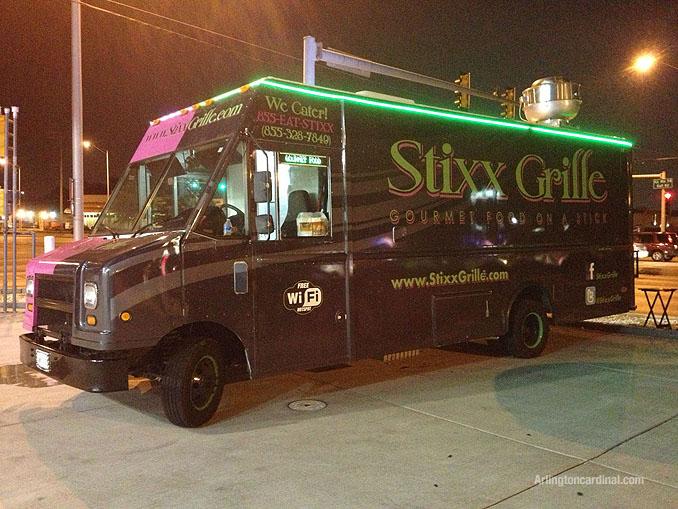 Stixx Grille at Mobil gas station at Arlington Heights Road and Golf Road